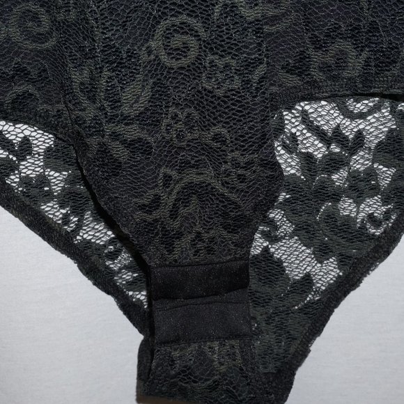 GANNI Flynn Lace Bodysuit size 34 US XS S forest green B-20 - Picture 5 of 9